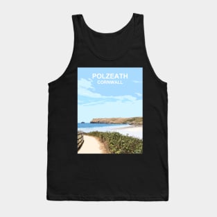 Polzeath Cornwall. Cornish gift. Kernow fishing harbour Tank Top